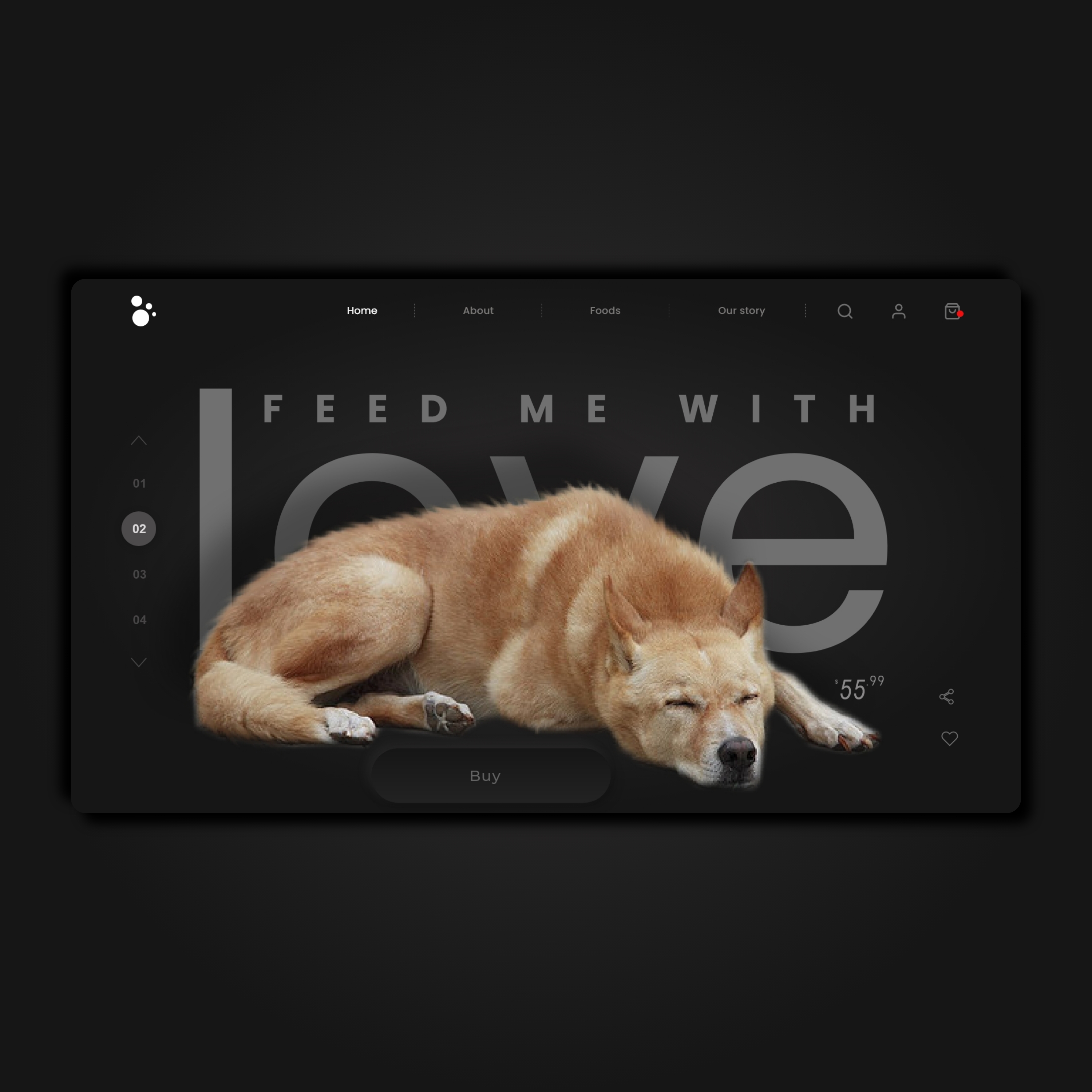 Feed Me with Love- Animal Food Selling Website